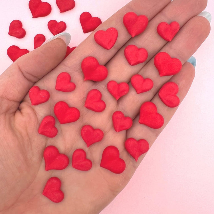 Red Icing Hearts (24 Count)