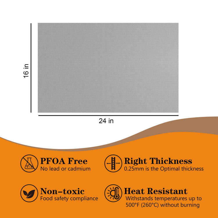 2 Pack Thickened Silver Oven Liners for Bottom of Oven BPA & PFOA Free