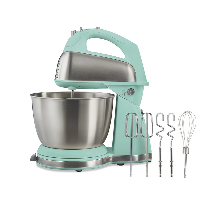 Classic Electric 4 Qt Stand Mixer & Hand Mixer With 6 Speeds