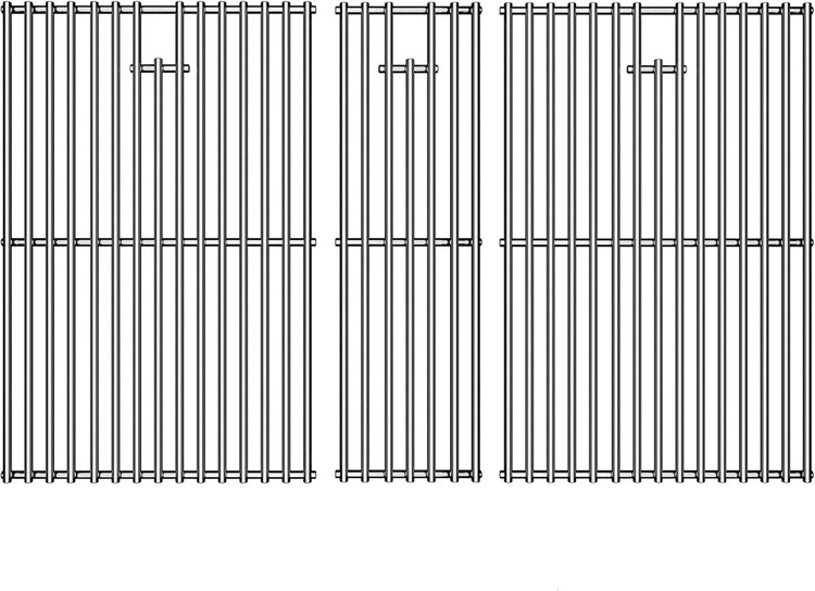 Stainless Steel Cooking Grill Grates Replacement for Nexgrill 720-0882A Evolution Infrared Plus 5-Burner Gas Grills Grates Replacement Parts Cooking Grids with Side Burner, Set of 2, 17 Inch