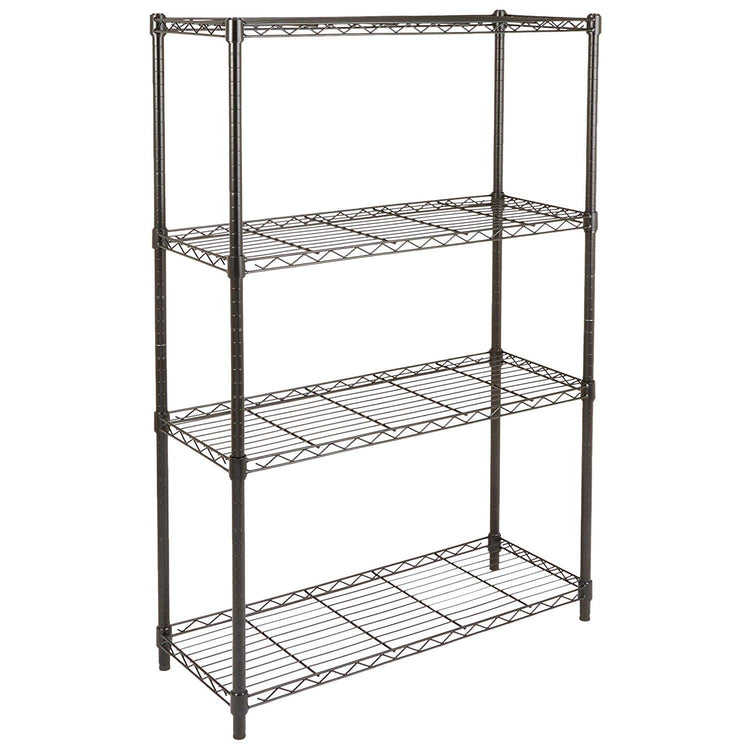 4 Shelf Adjustable Heavy Duty Steel Wire Rack Storage Shelving
