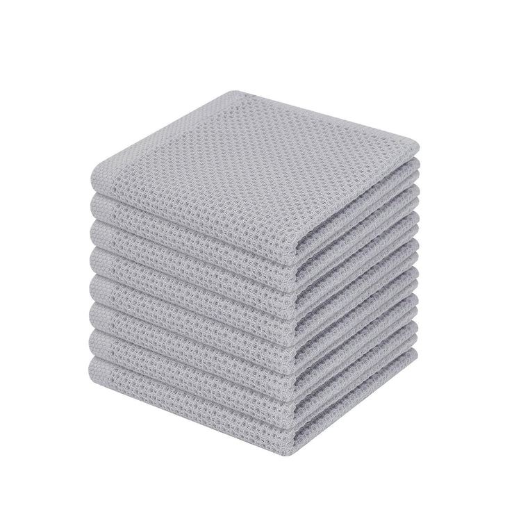 100% Cotton Waffle Weave Kitchen Dish Cloths 8 (8 Count)