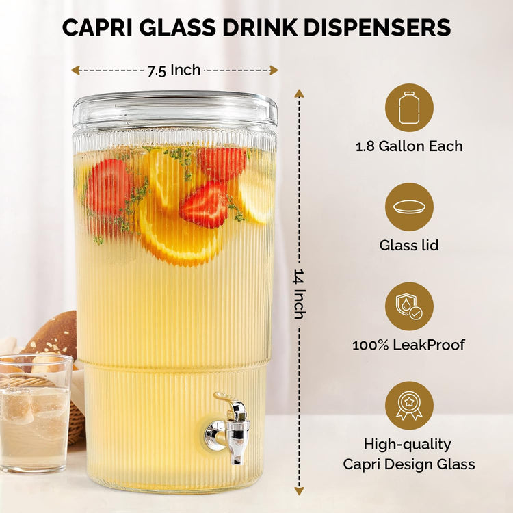 2 PACK Capri Drink Dispenser (2 Count)