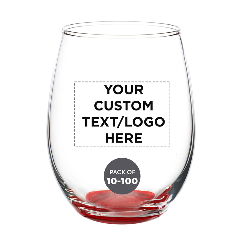Custom Stemless Wine Glasses in Bulk by ARC Perfection (100 Count)