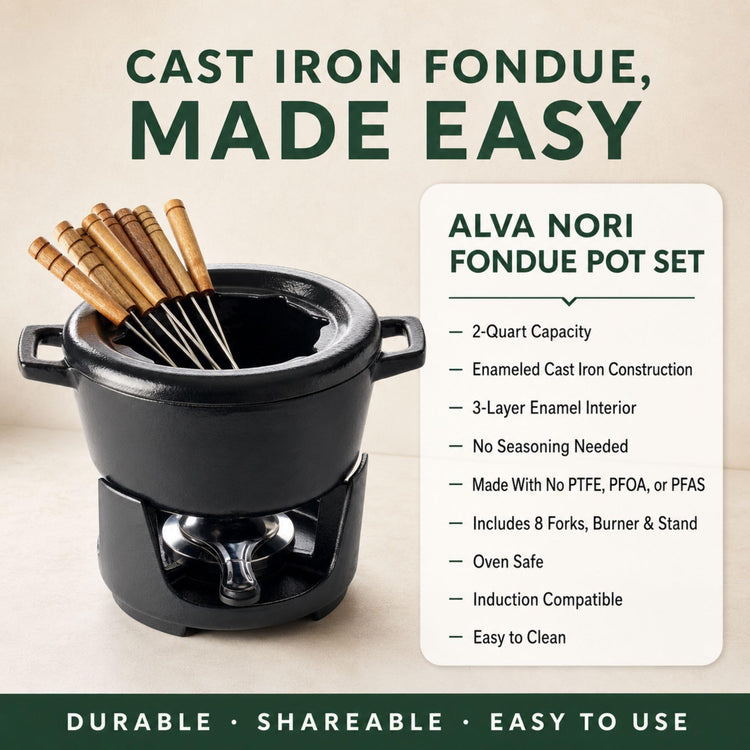 Nori 1 Quarts Enameled Cast Iron Grill Pan