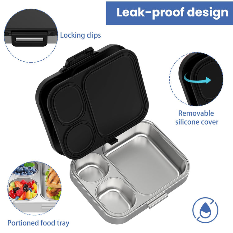 Stainless Steel Bento Lunch Box for Kids