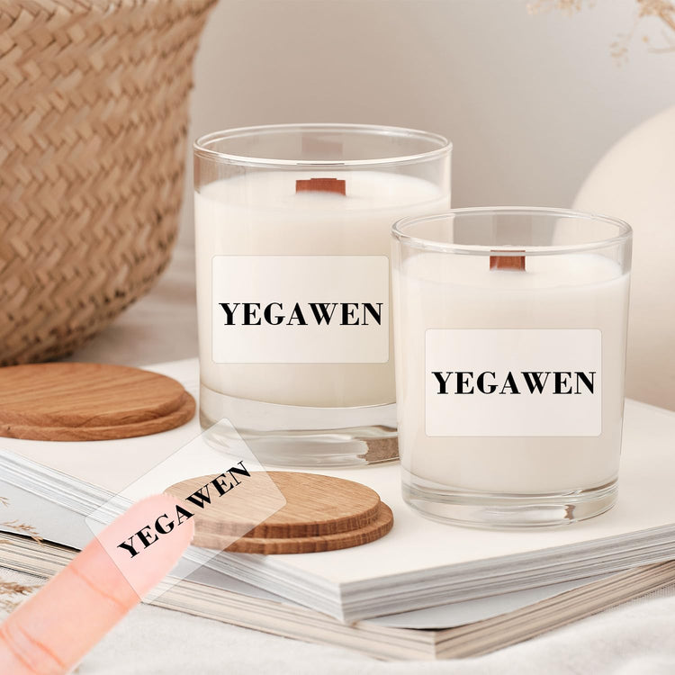 3x2 Inch Transparent Thermal Labels Stickers