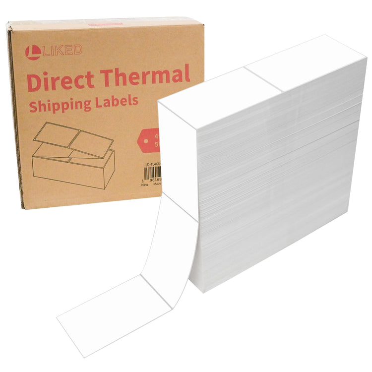 4 x 6 Thermal Labels Fanfold (5000 Count)