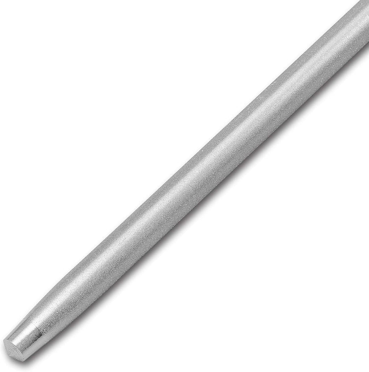 12" Knife Sharpening Steel, Professional Diamond & Steel Honing Rod, Black Brushed Finish, for Kitchen & Chef Knives