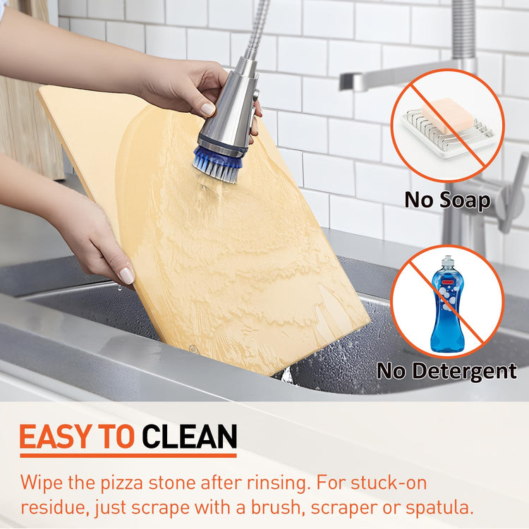Pizza Stone for Grill 20 x 13.5 Inch