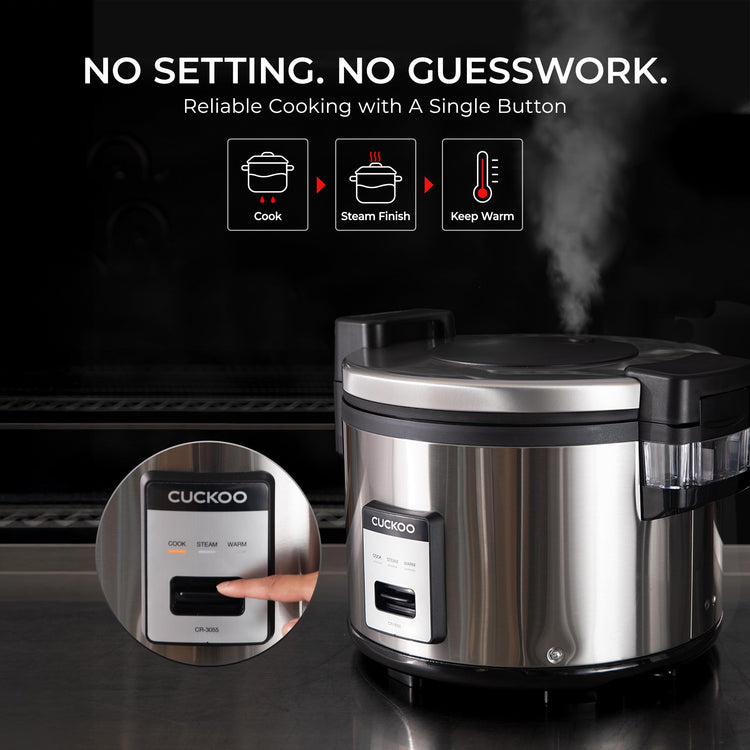 Commercial Rice Cooker and Warmer (30 Count)
