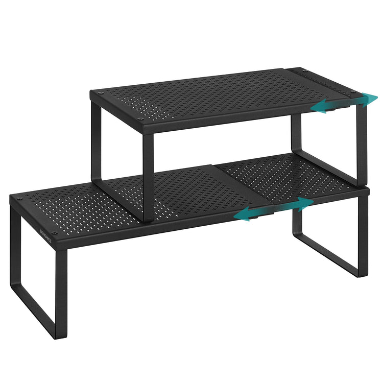 Spice Rack Expandable Kitchen Countertop Shelf (2 Count)