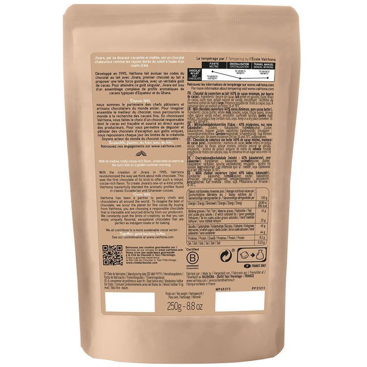 Premium French Baking Creamy Milk Chocolate Discs (17.637 Ounce)