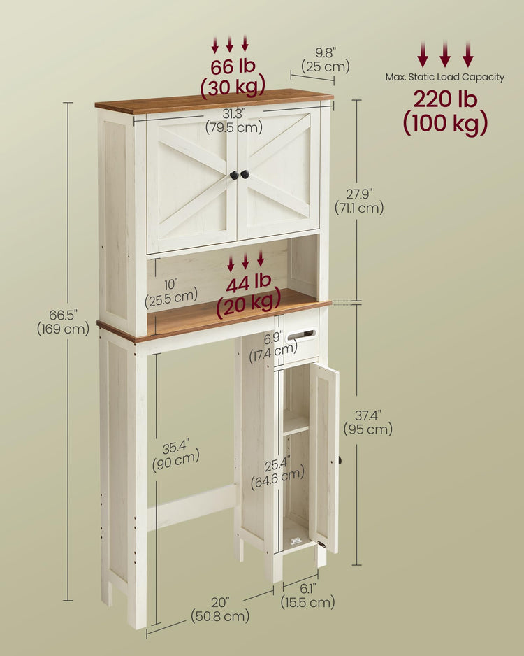 Over the Toilet Storage Cabinet