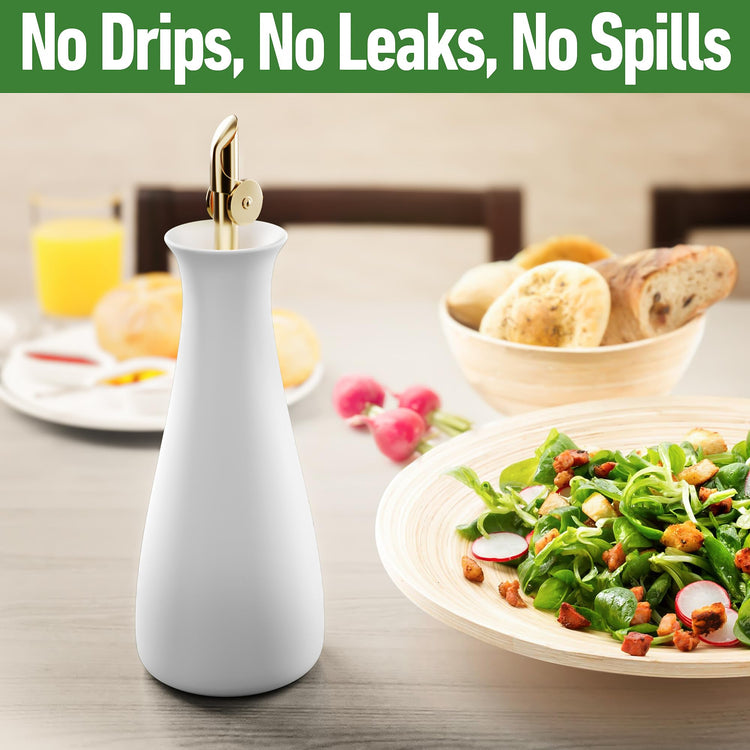 Ceramic Olive Oil Dispenser with Self