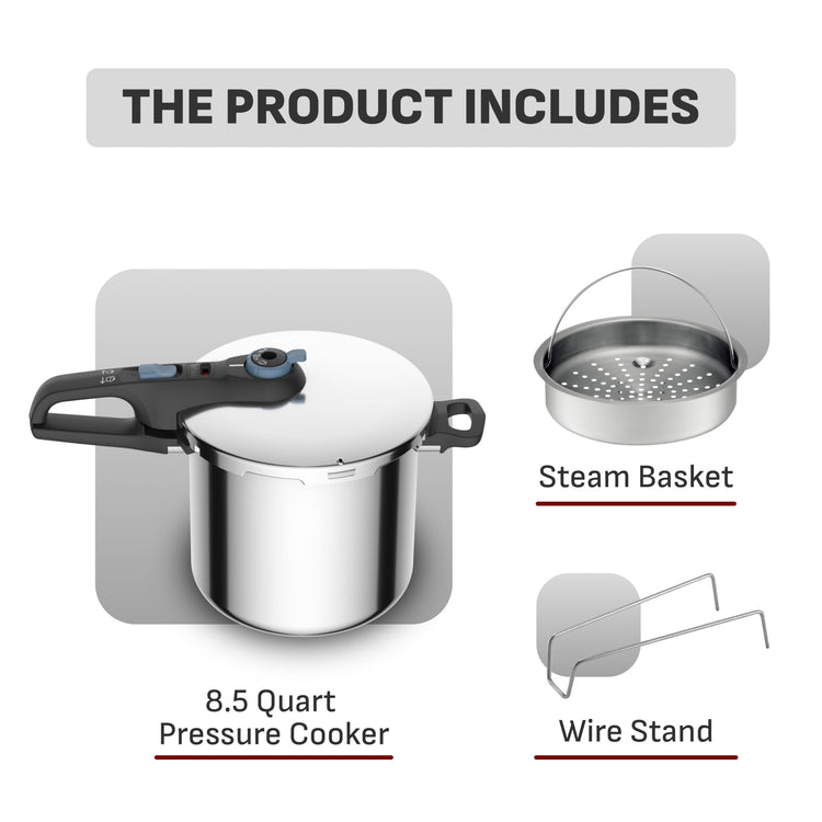 Secure Trendy Stainless Steel Pressure Cooker