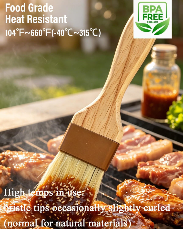 Natural Boar Bristle Pastry & Basting Brush (2 Count)