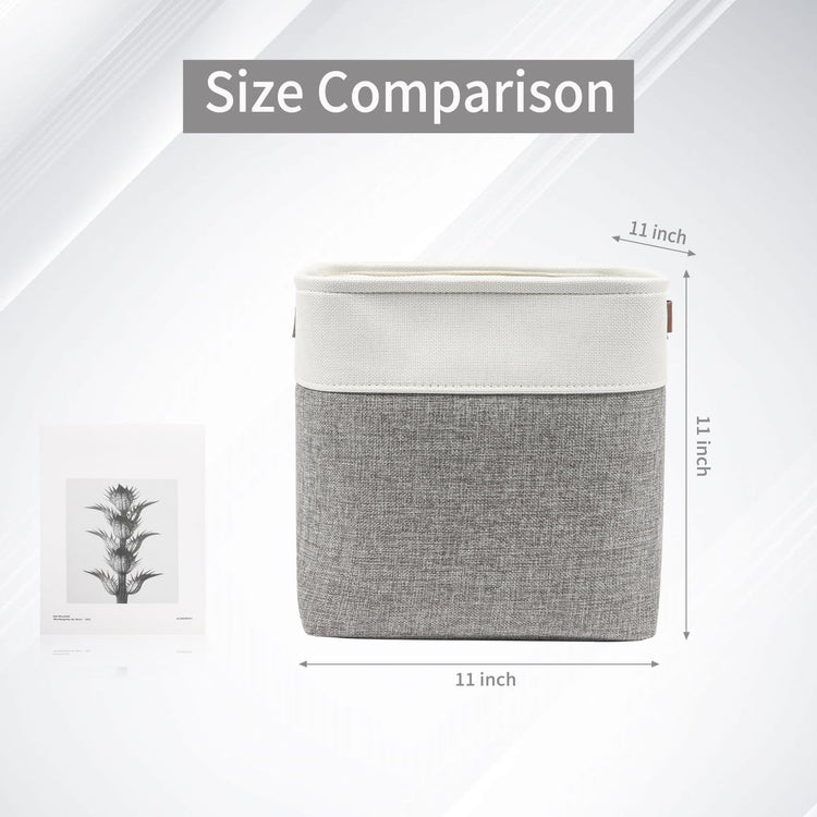 Collapsible Fabric Storage Cubes 11x11 Cube Storage Bins (4 Count)
