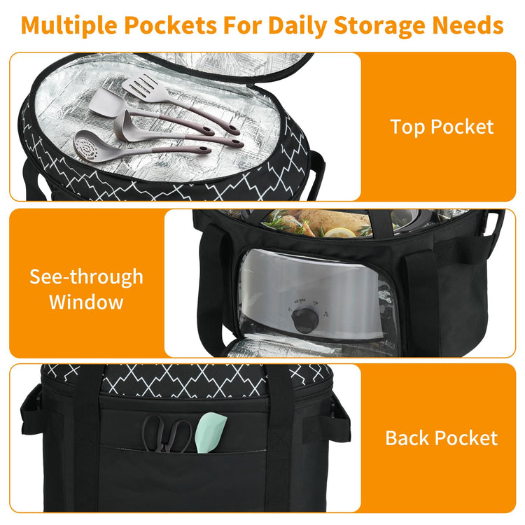 Slow Cooker Carrying Bag Compatible with 6