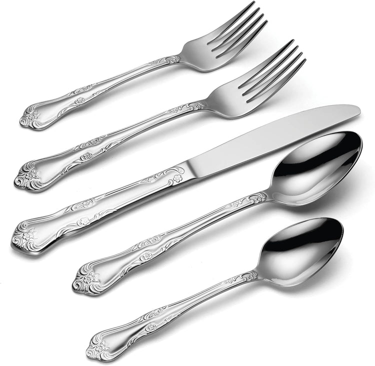 Oneida Azalea 45-Piece Flatware Set, Service for 8