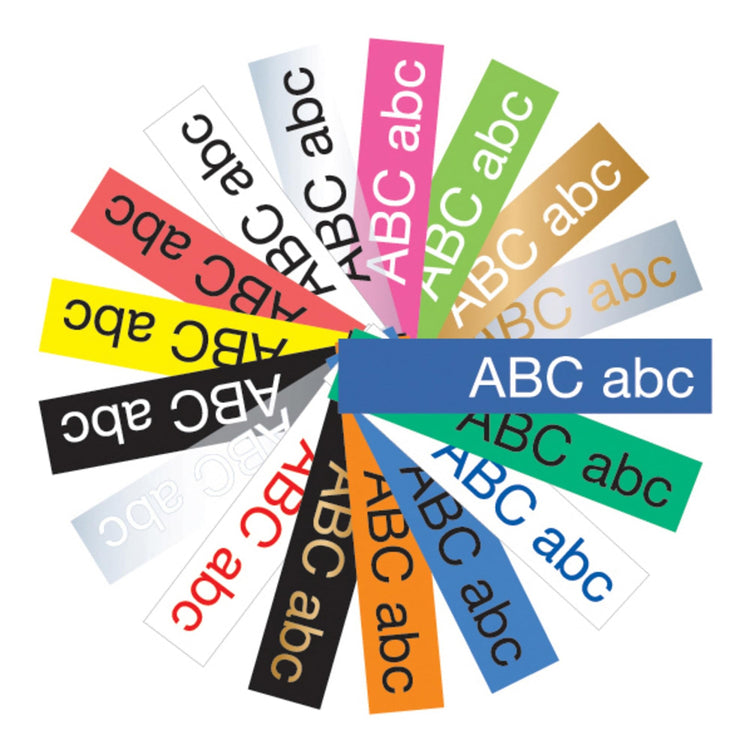 P-Touch TZe-PR234 Gold Print on Premium Glitter White Laminated Tape 12mm (0.47”) Wide x 8m (26.2’) Long, TZEPR234