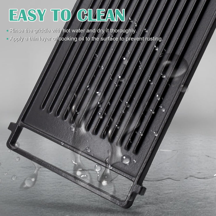 WB31X24998 Cast Iron Griddle Replacement for GE Gas Stove Griddle Plate