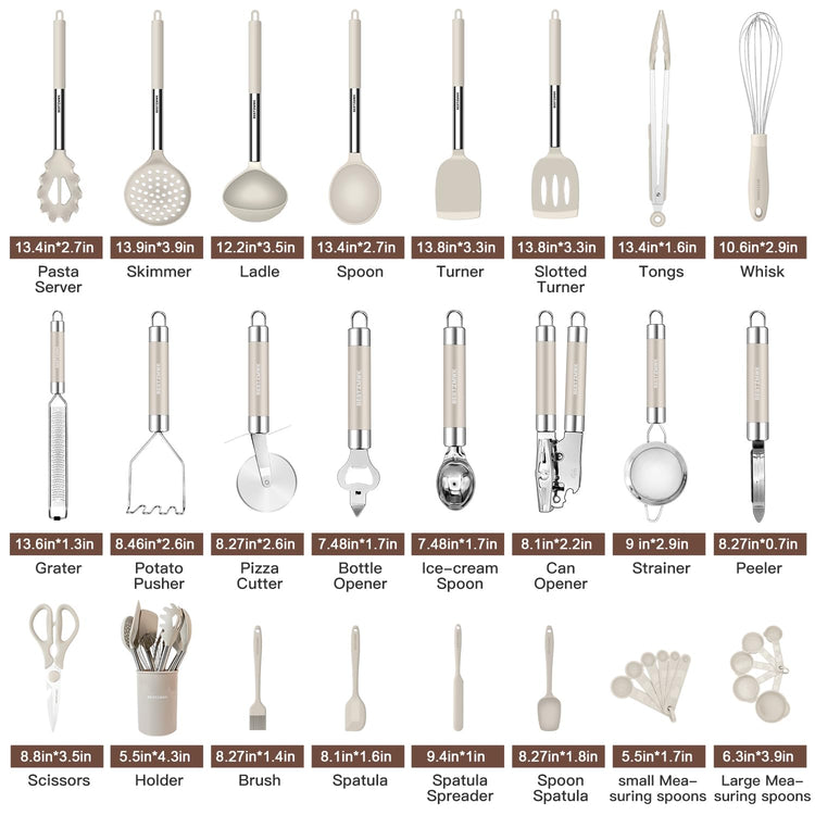 Kitchen Utensils Set (33 Count)