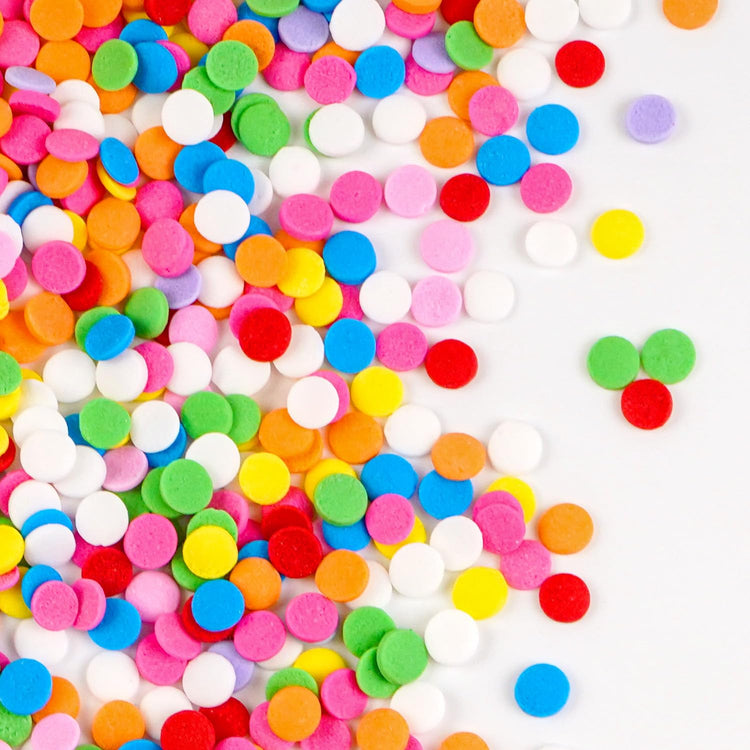 Rainbow Round Sprinkles, Birthday Confetti Edible Cake Decorations, Round Sprinkles For Cupcake, Cake Decorating, Ice Cream, Cookie, 150g/5.29oz
