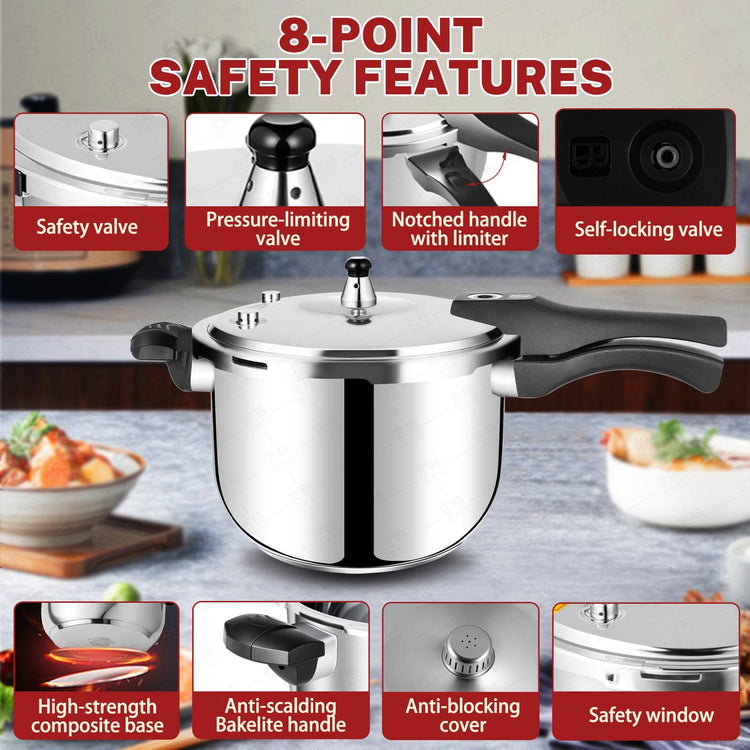 4 Quart Stainless Steel Pressure Cooker