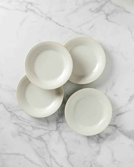 Lenox 895721 French Perle Groove Dinner Plates, Set Of 4