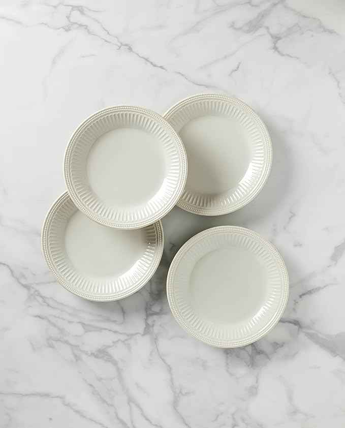 Lenox 895721 French Perle Groove Dinner Plates, Set Of 4