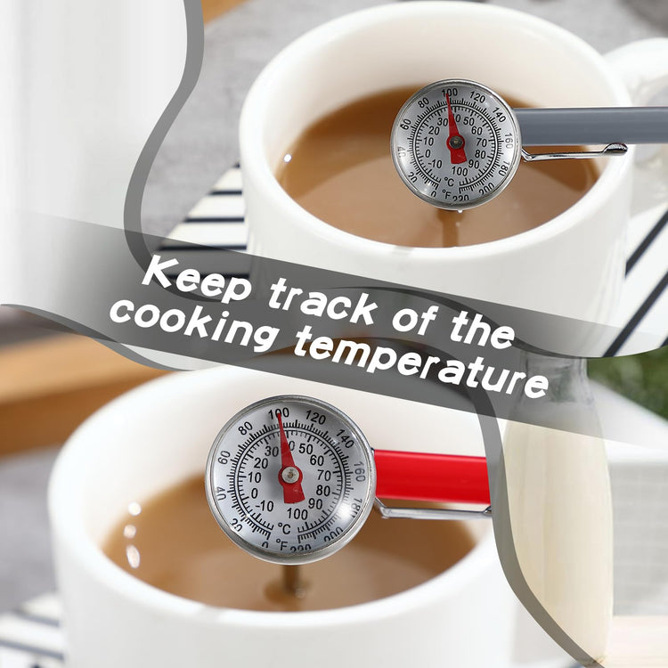 6 Pcs Stainless Steel Kitchen Dial Thermometer 5" (6 Count)