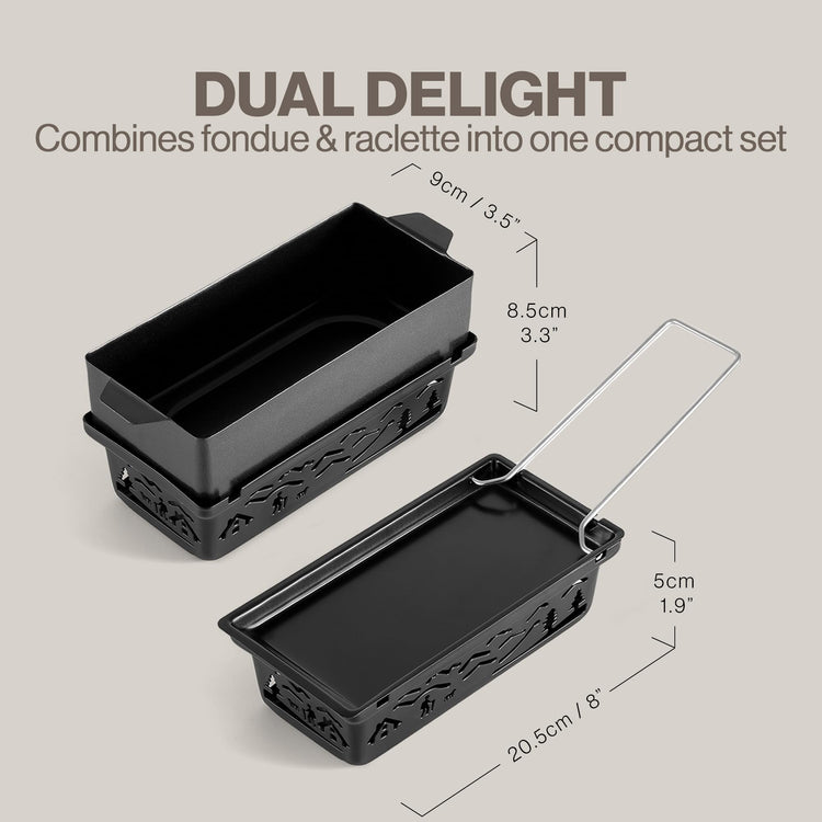 Tandem Candle Fondue & Raclette Set