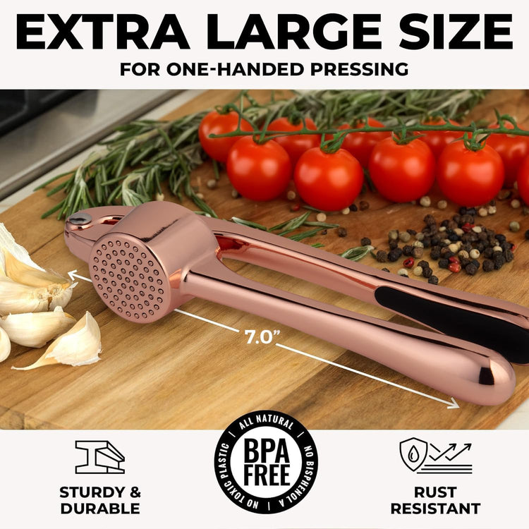 Large Premium Garlic Press Set