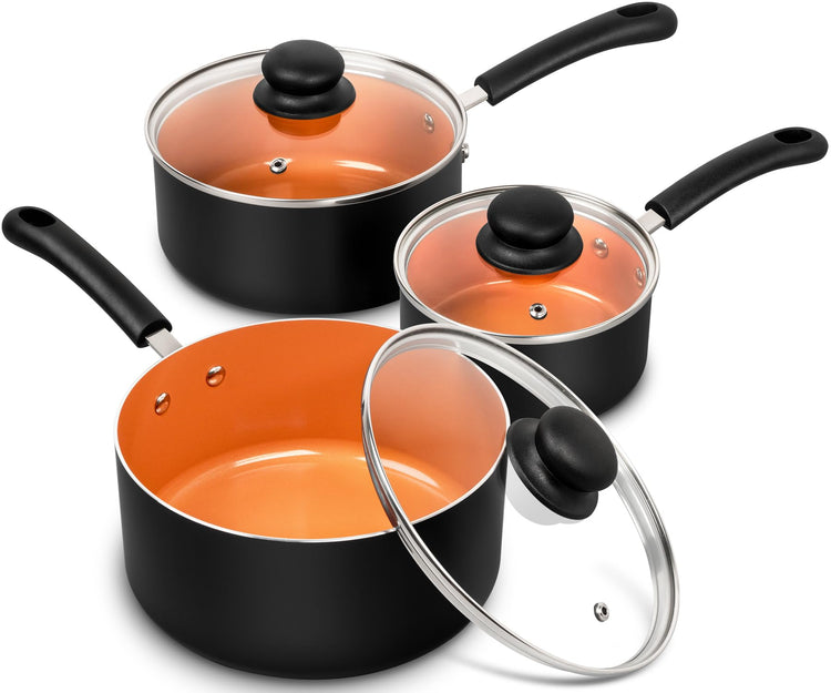 Nonstick Sauce Pan with Lid 1QT