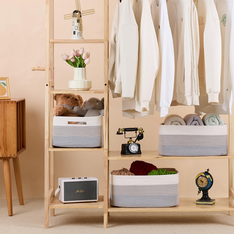 Large Storage Baskets for Organizing (4 Count)