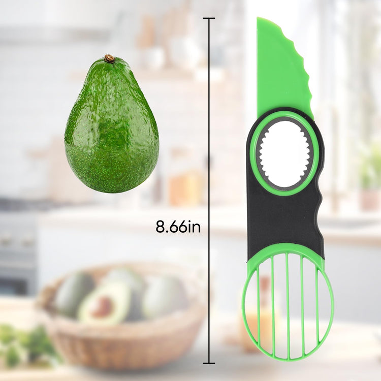 3-in-1 Avocado Slicer Tool & Stainless Steel Pitter