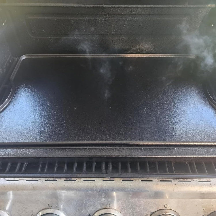 2-in-1 Reversible 16” x 24” Pre-Seasoned Cast Iron Cooking Griddle