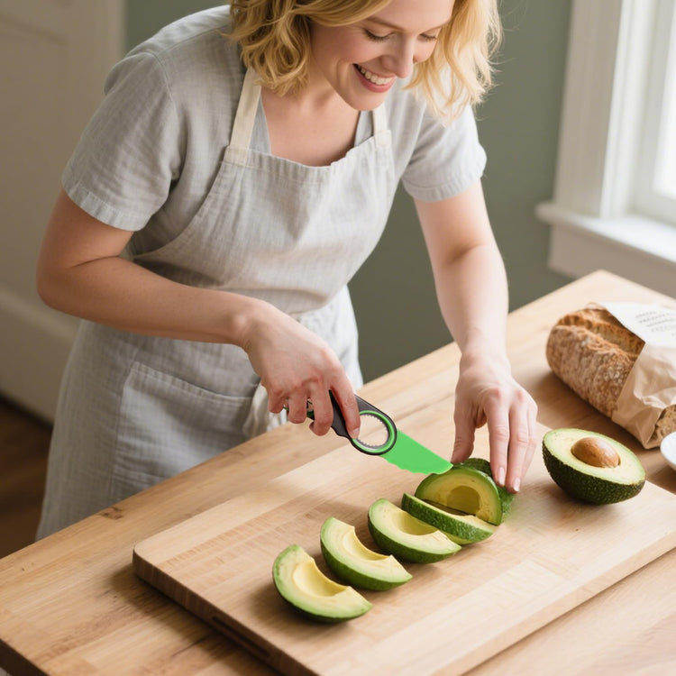3-in-1 Avocado Slicer Tool & Stainless Steel Pitter
