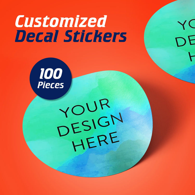 Custom Vinyl Stickers Your Image (100 Count)