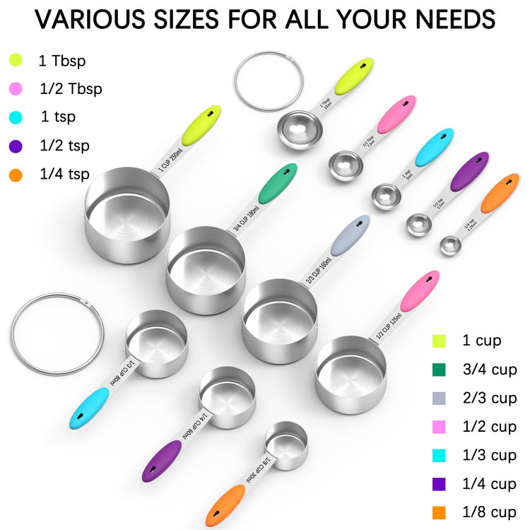 Nesting Measuring Cups and Spoons Set