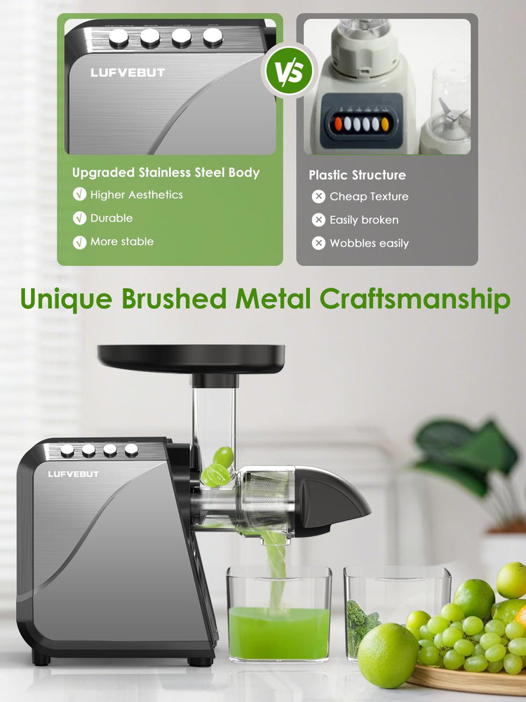 Cold Press Juicer for Celery Carrot Orange