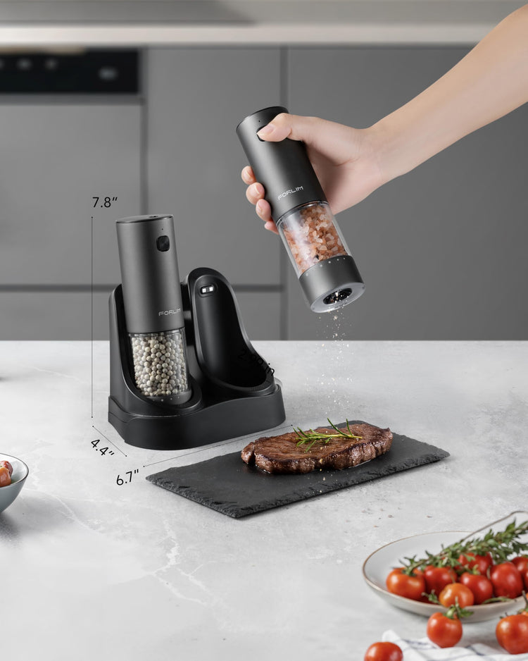 2 Speed Electric Salt And Pepper Grinder Set (2 Count)