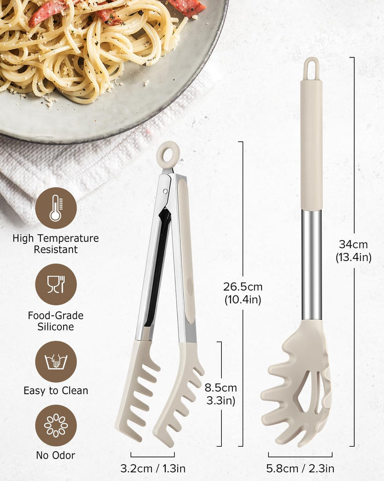 Spaghetti Spoon and Pasta Tong