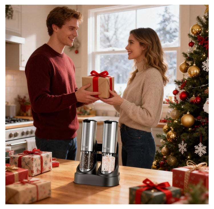 Electric Rechargeable Salt and Pepper Grinder Set (3.2123 Fl Oz)