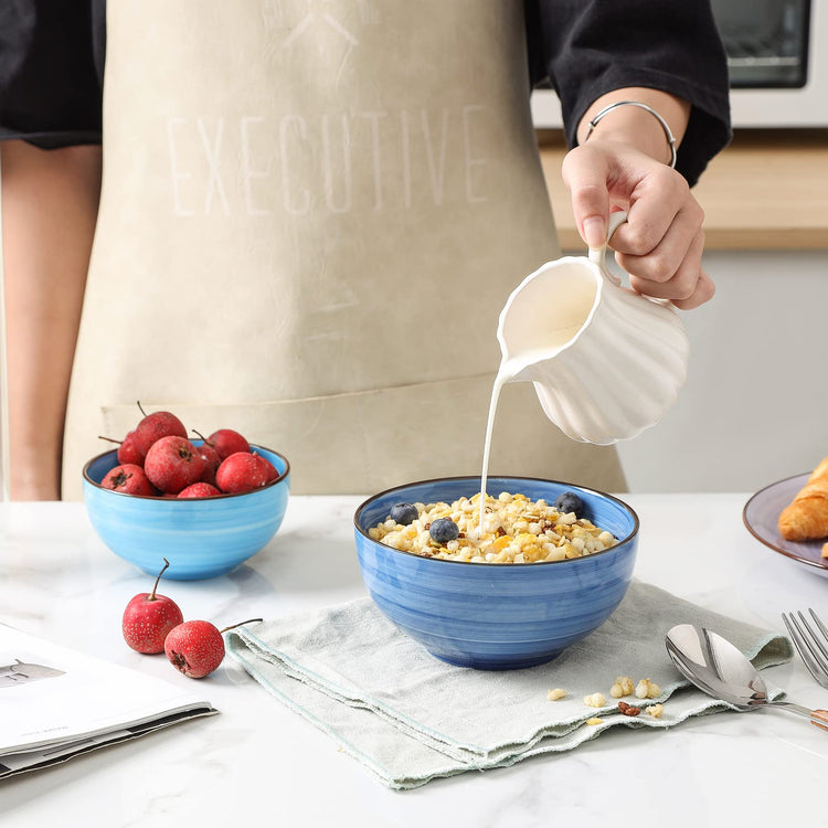 Ceramic 12 Oz Dessert Bowls Set (6 Count)