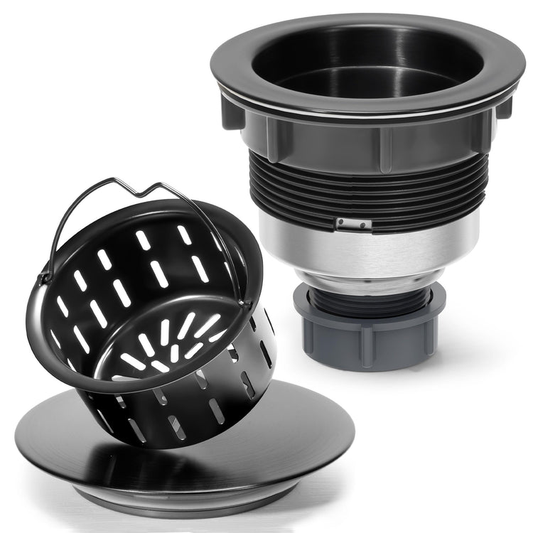 Kitchen Sink Drain Assembly with Removable Deep Basket Strainer
