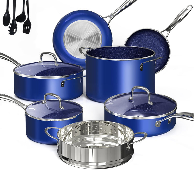 Deluxe DUXANO 14PC Healthy Pots and Pan With 9H Anti