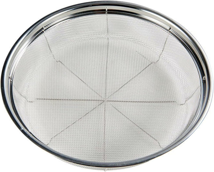 Fine Mesh Strainer for Kitchen, Stainless Steel Colander Bowl for Pasta, Rice, Fruit, Metal Net Baskets with Resting Base - Strain, Drain, Rinse （Diameter 11.02 inch）