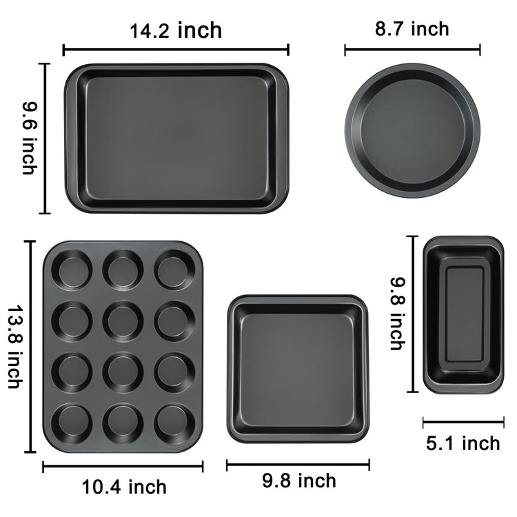 Kitchen 5 Piece Nonstick Bakeware Set